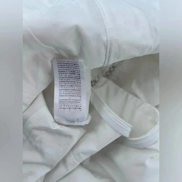 NWT Giovanni Bedin White Godet Flared Dress Cotton MINI DRESS White SIZE 38 US 2 - Picture 11 of 14